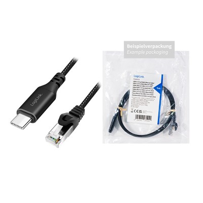 LogiLink USB-C till Nätverkskabel RJ45 1 Gbps Aktiv 2 m#5