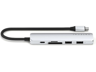 Satechi 6-i-1 Slim Multiport docking (silver) USB-C PD 100W, 1xHDMI, 2xUSB-A, SD, microSD#2