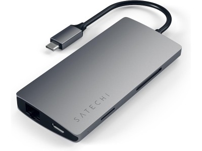 Dockningstation Satechi MultiPort 4K Docking V2, 1xHDMI/3xUSB 3.0/1xUSB-C med PD pass-through, LAN, kortläsare SD/MicroSD - Rymdgrå#5