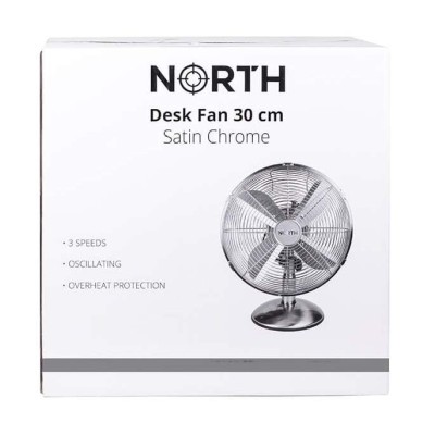 Bordsfläkt NORTH 30cm - Satin Chrome#2