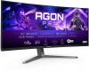 34" AOC AGON AG346UCD, Curved QD OLED 3440x1440, 0.03 ms, 175Hz, HDR400, 1800R, höjdjusterbar, 2xHDMI/DP, högtalare, USB 3.2-hubb