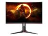 27" AOC CQ27G2S/BK, Curved VA 2560x1440, 4 ms, 165Hz FreeSync, HDR10, höjdjusterbar, 2xHDMI/DP