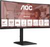 34" AOC CU34E4CV, Curved VA 3440x1440, 1 ms, 120Hz FreeSync, 1500R, höjdjusterbar, 2xHDMI/DP/USB-C 90W, högtalare, USB 3.2-hubb, 5 års garanti