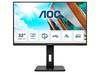 31.5" AOC U32P2CA, VA 3840x2160, 4 ms, höjdjusterbar, pivot, 2xHDMI/DP/USB-C 65W, högtalare, USB 3.2-hubb