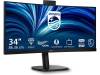 34" Philips 34B2U3600CH/00, Curved VA 3440x1440, 4 ms, 120 Hz, 1500R, höjdjusterbar, HDMI/DP/USB-C 90W, LAN, högtalare, webbkamera, USB 3.2-hubb