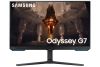 32" Samsung Odyssey G7 Smart 32BG700, IPS 4K/3840x2160, 1 ms, 144Hz G-Sync, höjdjusterbar, pivot, 2xHDMI/DP, LAN/WiFi/Bluetooth, högtalare, USB 3.2-hubb, fjärrkontroll