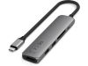Satechi 6-i-1 Slim Multiport docking (rymdgrå) USB-C PD 100W, 1xHDMI, 2xUSB-A, SD, microSD#3