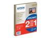 Epson Premium Glossy Photo Paper A4, 15 ark, 255g/m2, 2-pack