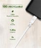 Just Green Bigben USB-A to USB-C Charge Cable 3A 1.2m - White#3