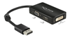 Multi-adapter DeLOCK DisplayPort 1.1 till VGA/HDMI/DVI - Svart#1