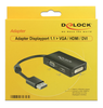 Multi-adapter DeLOCK DisplayPort 1.1 till VGA/HDMI/DVI - Svart#2