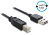 Delock USB-A to USB-B Cable 1m Black#2