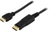 DisplayPort till HDMI-kabel, 4K@30Hz, 2 meter - Svart