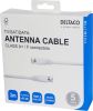 Deltaco Antenna cable, F-connector, CLASS A+, 3m, white#2