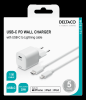 DELTACO USB wall charger, USB-C, PD 20 W, including 1 m C to Lightning#5