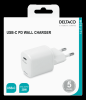 DELTACO USB wall charger, 1x USB-C, 20 W, PD, white#3