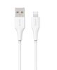 USB-kabel eSTUFF INFINITE Super Soft USB-A till Lightning, MFI, Recycled, 2 meter - Vit#2