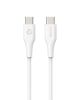 USB-C laddningskabel eSTUFF INFINITE Super Soft, 60W, 1 meter - Vit#2