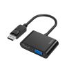 HAMA Adapter Multimedia 2-in-1 DisplayPort-VGA/HDMI 4K#1