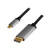 LogiLink USB-C -> DisplayPort 4K/60Hz Aluminium 1,8m#1