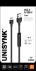 Unisynk USB-A - USB-C Cable 1,2m Black#4