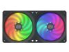 Fläkt 2x120 mm Cooler Master MasterFan SF240R ARGB, adresserbar RGB#1