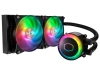 Cooler Master ML240R, 240mm, 2 x 120 mm aRGB-fläktar - Svart#1