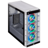 Corsair iCue 465X RGB White Tempered Glass, ATX - Vit
