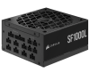 Corsair SFX PSU SF1000L, ATX 3.0, 80PLUS Gold, Löstagbara kablar