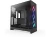 NZXT H9 Flow RGB 2025, Tempered Glass, ATX - Svart