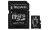 Micro Secure Digital SDXC 64 GB Kingston Canvas Select Plus, 100/85 MB/sek, Class 10, A1, UHS-I U1, inkl. SD-adapter, 3-pack