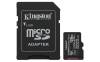 Micro Secure Digital SDXC 128 GB Kingston Canvas Select Plus Gen3, 150 MB/sek läs, Class 10, A1, UHS-I U1, inkl. SD-adapter