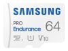 Micro Secure Digital SDXC 64 GB Samsung PRO Endurance, 100/30 MB/sek, UHS-I U1 Class10, inspelning i upp till 26 280 tim