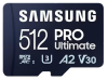 Micro Secure Digital SDXC 512 GB Samsung PRO Ultimate, 200/130 MB/sek, Class 10, UHS-I V30, U3, A2