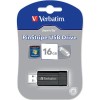 16 GB Verbatim Store 'n' Go PinStripe, USB 2.0, Svart