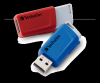 32 GB Verbatim Store N Click USB 3.0, 2-pack Röd/Blå#1