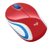 Logitech M187 Mini Mouse - Röd