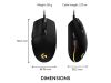 Logitech G203 Lightsync Gaming Mouse, 8000 dpi, RGB#2