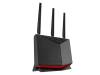 Trådlös router Asus RT-BE86, Dual Band WiFi 7 BE6800, AiMesh, 1x10GbE WAN, 4x2.5GbE LAN, USB 3.2#2