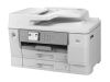 Brother MFC-J6955DW, A3 skrivare + scanner + kopiator + fax, 30/30 ppm ISO, 1200x2400 dpi scanner, display, duplex, AirPrint, USB/LAN/WiFi/NFC, dubbla pappersfack