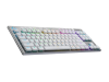 Logitech G915 X Lightspeed TKL, RGB Tactile, nordiskt, Bluetooth/Lightspeed/USB-C sladd - Vit#3
