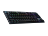 Logitech G915 X Lightspeed TKL, RGB Linear, nordiskt, Bluetooth/Lightspeed/USB-C sladd - Svart#1