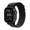 Apple Watch Ultra 3 GPS + Cellular 49mm Svart Titanboett med Svart Bergsloop - Large