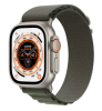 Apple Watch Ultra GPS + Cellular, 49mm Titanboett med Grön Bergsloop - Small#1