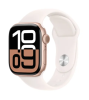 Apple Watch Series 10 GPS + Cellular 42mm Roséguld Aluminiumboett med Light Blush Sport Band - M/L