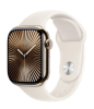 Apple Watch Series 10 GPS + Cellular 42mm Guld Titanboett med Stjärnglans Sport Band - M/L