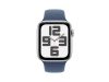 Apple Watch SE GPS 44mm Silver Aluminiumboett med Denim Sport Band - M/L#2