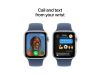 Apple Watch SE GPS 44mm Silver Aluminiumboett med Denim Sport Band - M/L#4
