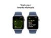 Apple Watch SE GPS 44mm Silver Aluminiumboett med Denim Sport Band - M/L#6