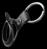 DELTACO Apple AirTag case, keychain, vegan leather, black#3